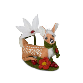 Annalee Dolls - Fawn Winter Blooms