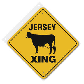 Noble Beasts - Jersey Cow X-ing Sign