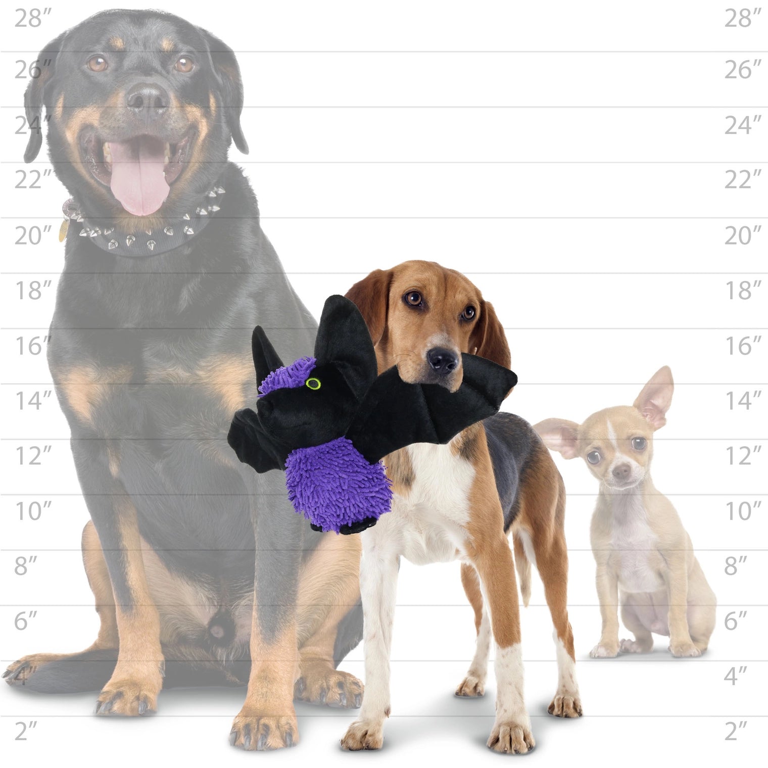 Tuffy Dog Toys - Mighty Microfiber Ball Bat