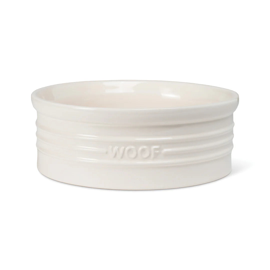 Petshop by Fringe Studio - Pet Bowl Ivory with WOOF