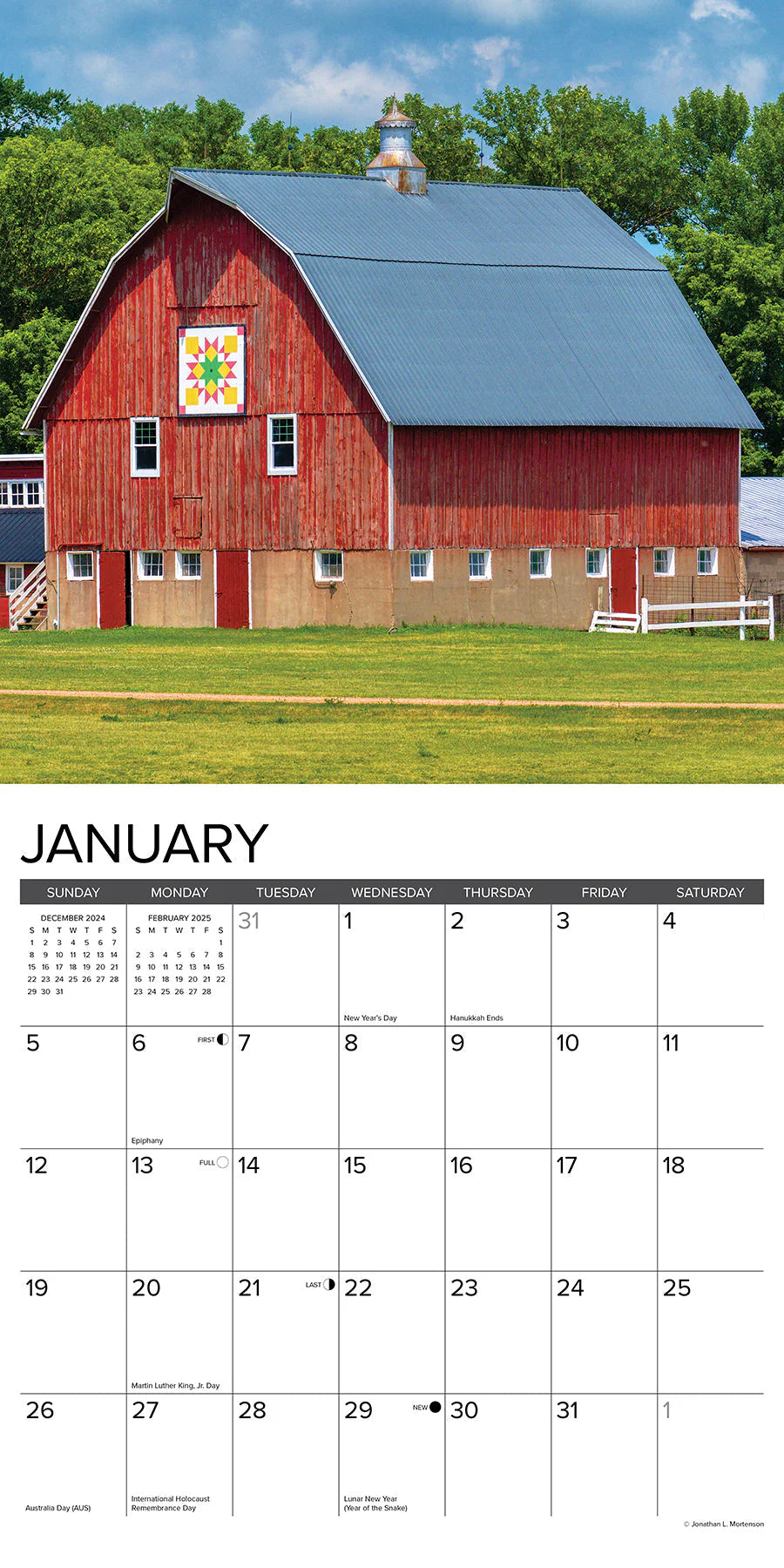 2025 Barns Calendar