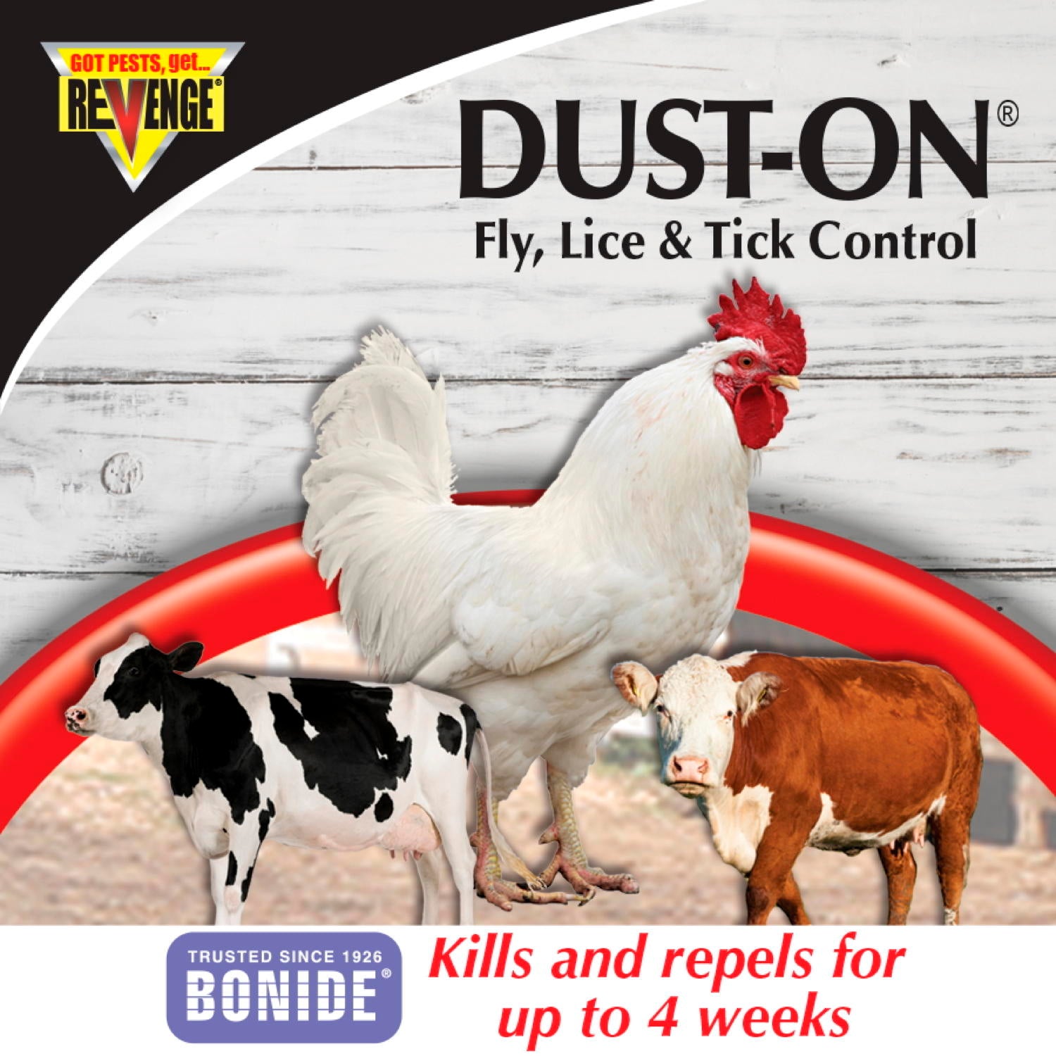 Revenge Dust-On Fly, Lice,Tick Control Cow,Horse,Swine,Poulty