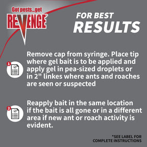 Revenge Invisible Ant & Roach Gel Bait in Syringe