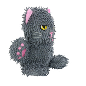 Tuffy Dog Toys - Mighty Microfiber Ball Gray Cat
