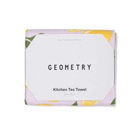 Geometry - Tea Towel Sweet Lemon