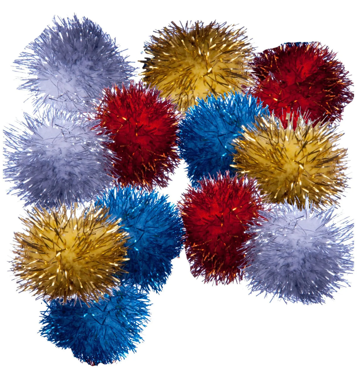 Tabby Tinsel Puffs Cat Toy