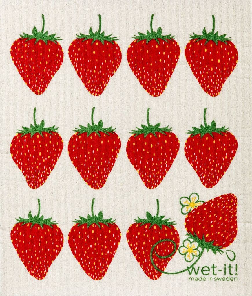 Wet-it! Strawberry Swedish Cloth