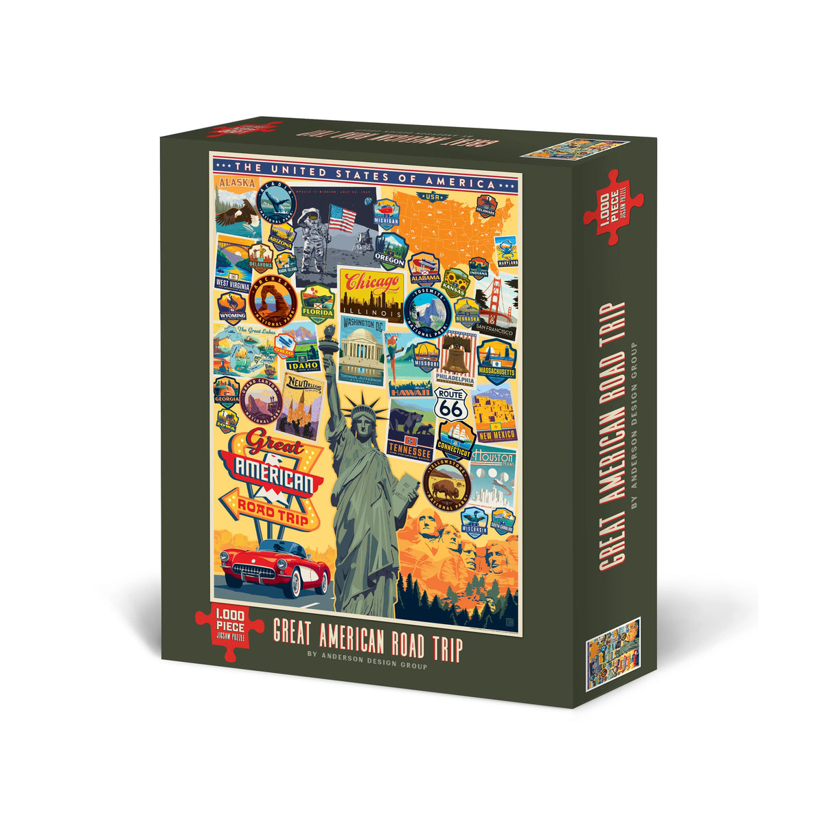 Willow Creek Press - Puzzle Great American Roadtrip
