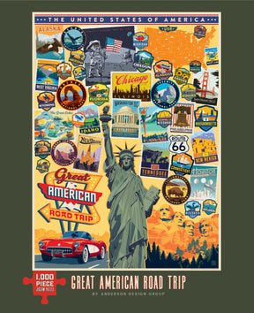 Willow Creek Press - Puzzle Great American Roadtrip
