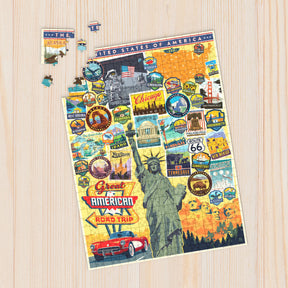 Willow Creek Press - Puzzle Great American Roadtrip