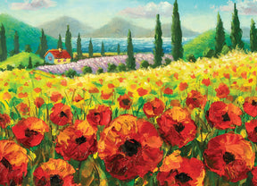 Willow Creek Press - Puzzle Field Of Poppies