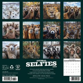 Willow Creek Press - 2026 Animal Selfies Calendar