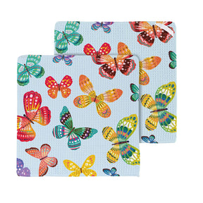 Evergreen Enterprises - Dish Cloth Quick Dry Butterfly Toile