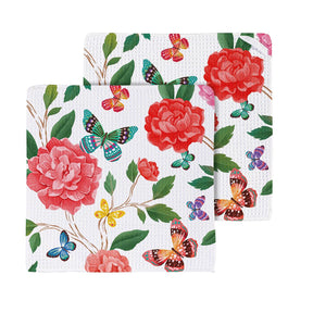 Evergreen Enterprises - Dish Cloth Quick Dry Butterfly Toile