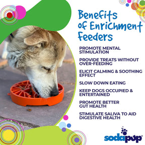 eTray Enrichment Slow Feeder Dog Tray - Ying Yang Design