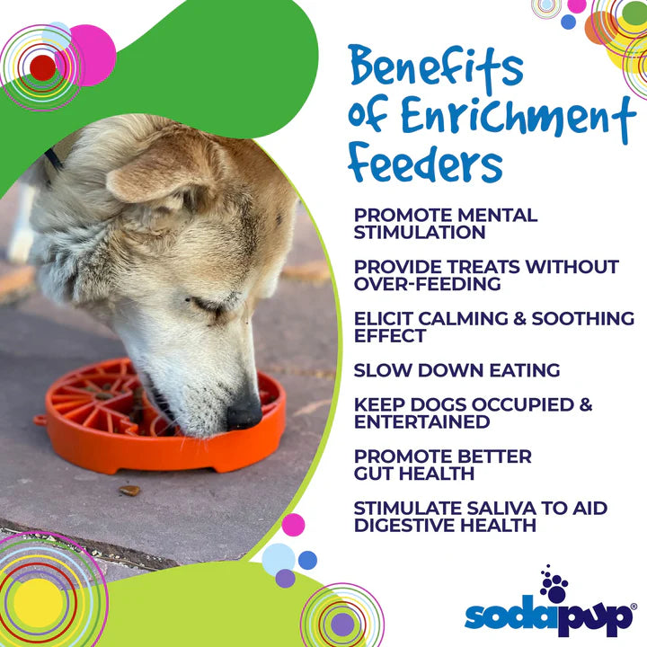 eTray Enrichment Slow Feeder Dog Tray - Ying Yang Design