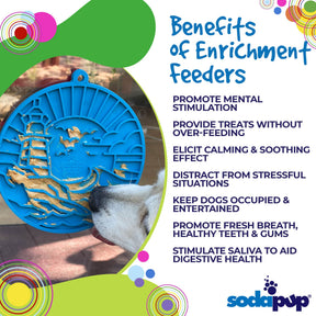 Enrichment Dog Lick Mat - Lighthouse