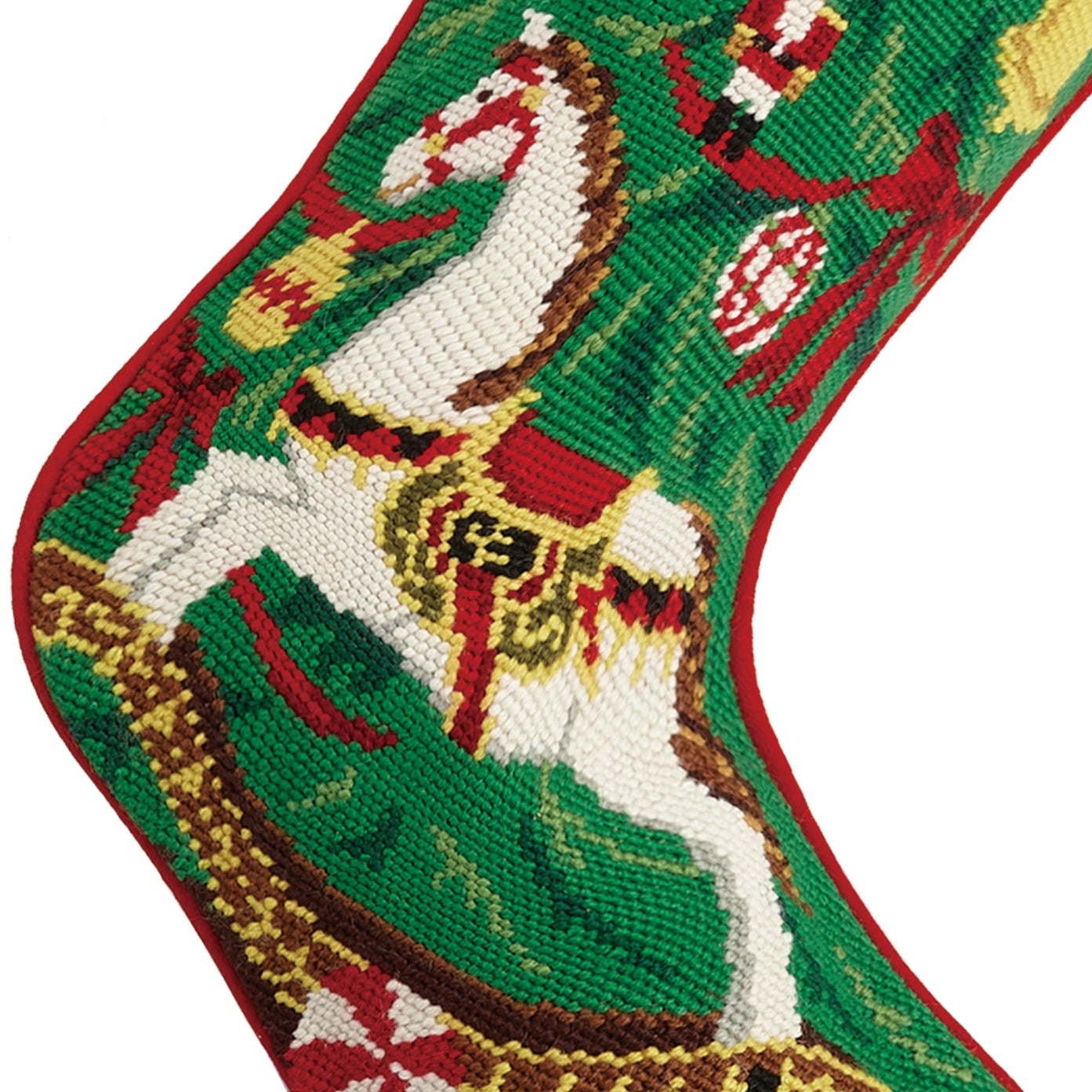 Peking Handicraft - Stocking Christmas Rocking Horse Needlepoint