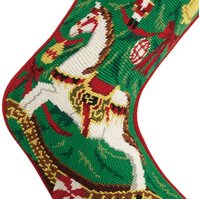 Peking Handicraft - Stocking Christmas Rocking Horse Needlepoint