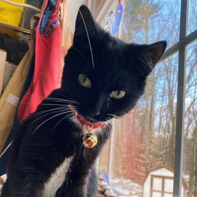 Cat Collar Chirimen Temari