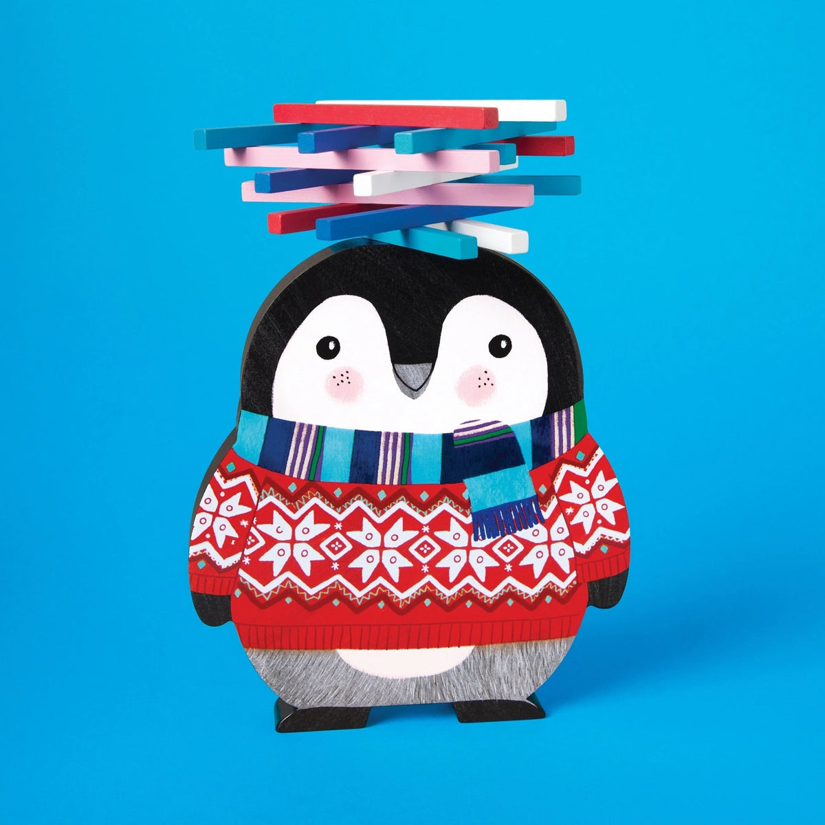Stack-up Wooden Penguin Balancing Game