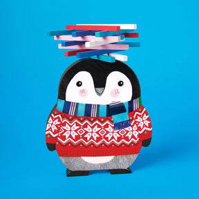 Stack-up Wooden Penguin Balancing Game