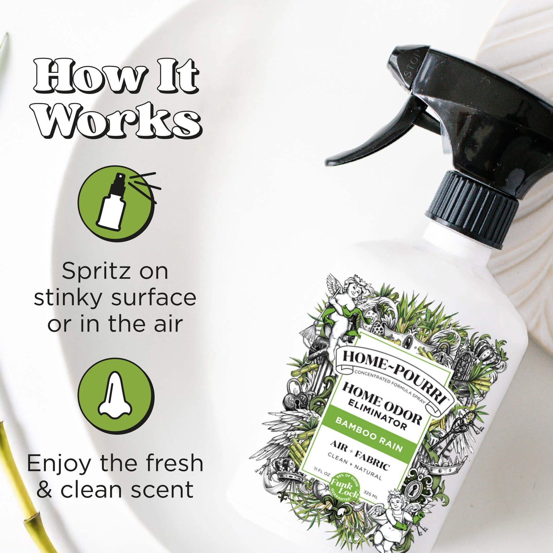 Home-Pourri Air+Fabric Bamboo Rain Spray