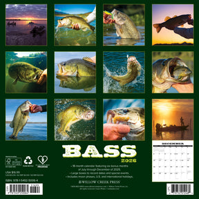 Willow Creek Press - 2026 Bass Calendar
