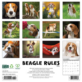 Willow Creek Press - 2026 Beagle Rules Calendar