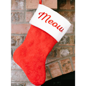 Holiday Stocking Meow Plush