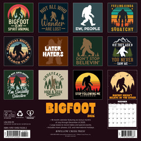 Willow Creek Press - 2026 Bigfoot Calendar