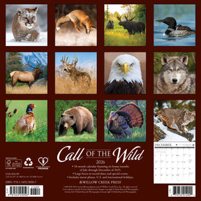 Willow Creek Press - 2026 Call Of The Wild Calendar