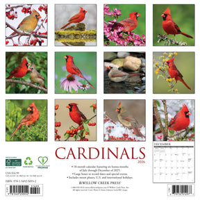 Willow Creek Press - 2026 Cardinals Calendar