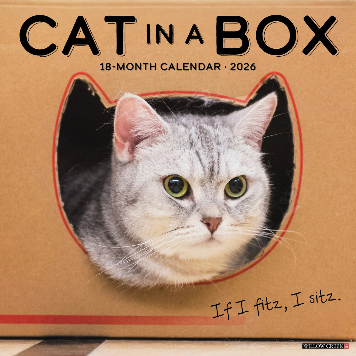 Willow Creek Press - 2026 Cat In A Box Calendar