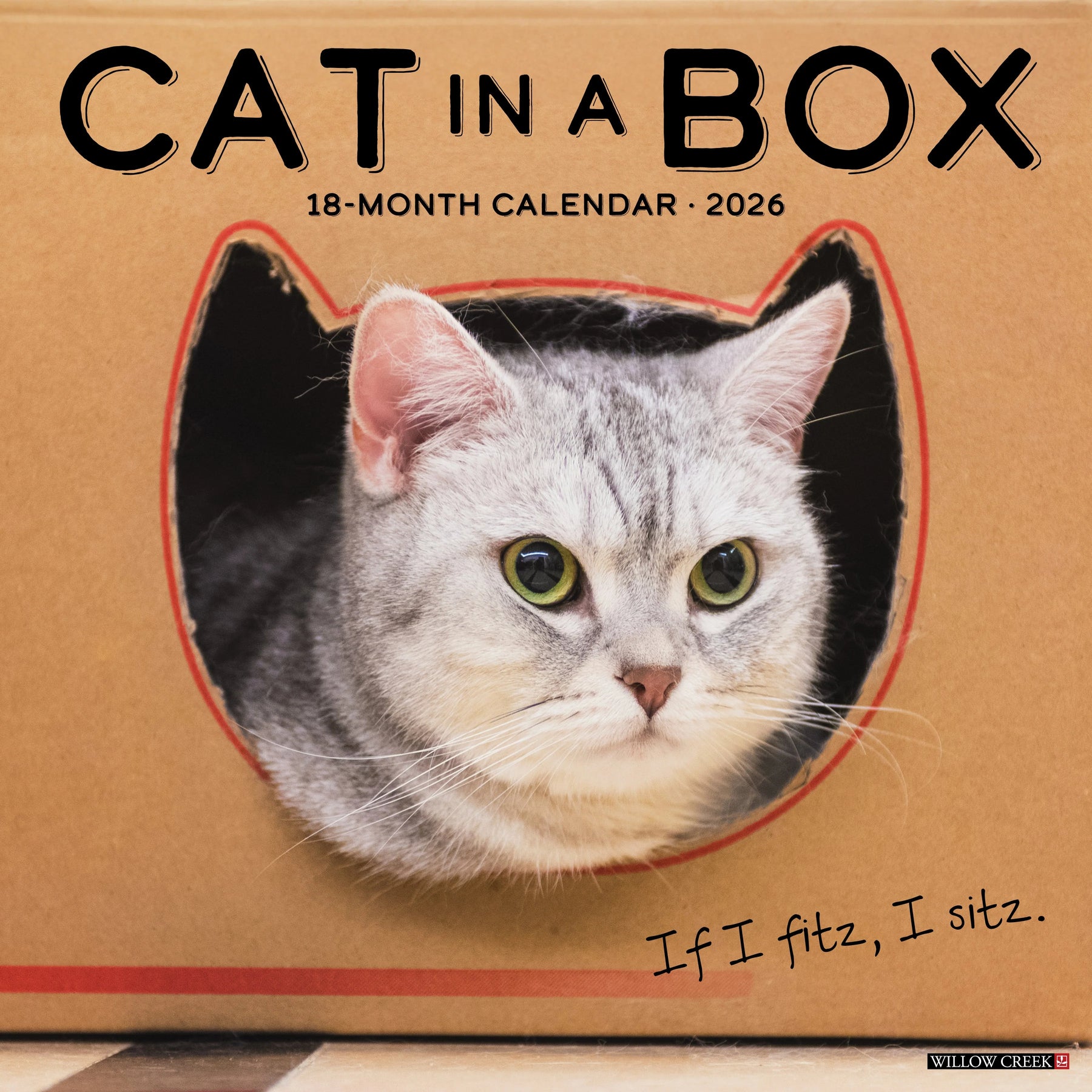 Willow Creek Press - 2026 Cat In A Box Calendar