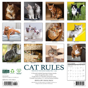 Willow Creek Press - 2026 Cat Rules Calendar