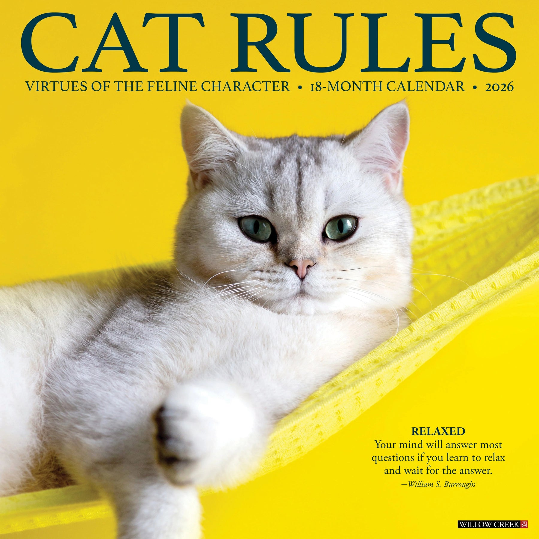 Willow Creek Press - 2026 Cat Rules Calendar