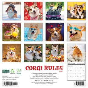 Willow Creek Press - 2026 Corgi Rules Calendar