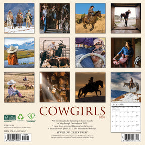 Willow Creek Press - 2026 Cowgirls Calendar