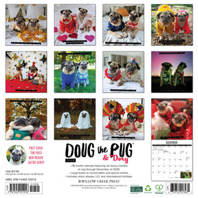 Willow Creek Press - 2026 Doug The Pug & Dory Calendar