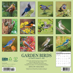 Willow Creek Press - 2026 Garden Birds Of North America Calendar