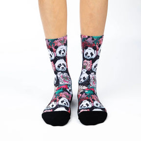 Good Luck Sock - Floral Pandas Socks Women's