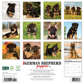 Willow Creek Press - 2026 German Shepherd Puppies Calendar