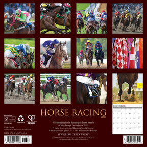 Willow Creek Press - 2026 Horse Racing Calendar