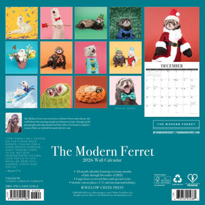 Willow Creek Press - 2026 Modern Ferret Calendar