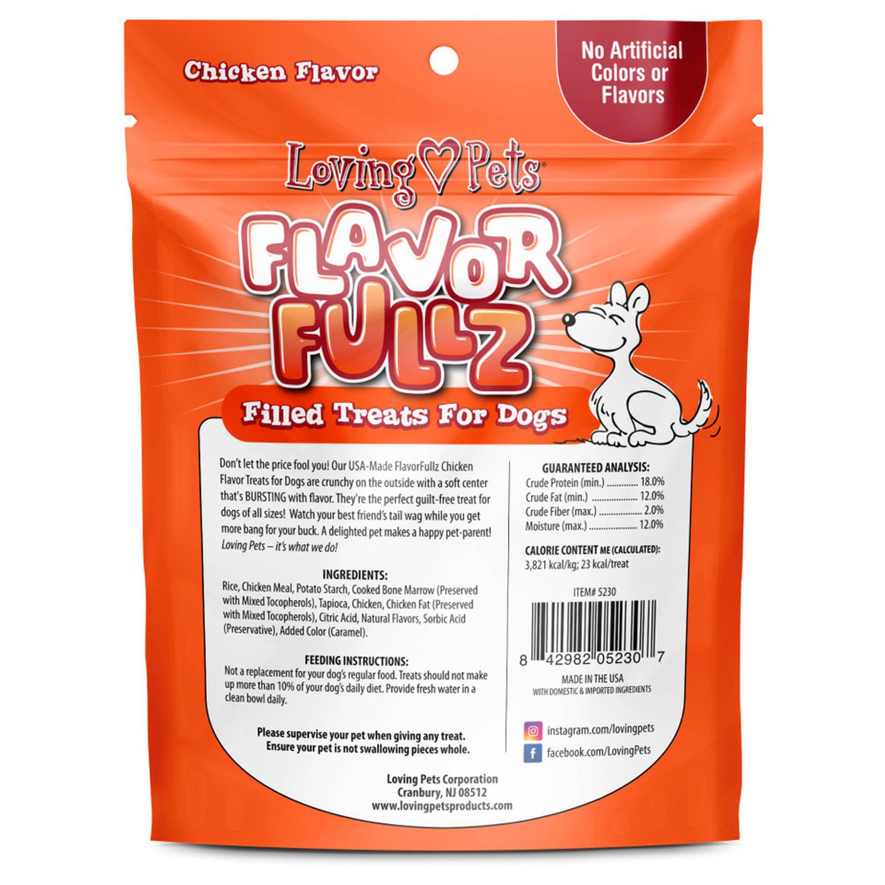 Loving Pets Inc. - Flavorfullz Chicken Flavor Filled Treats For Dogs