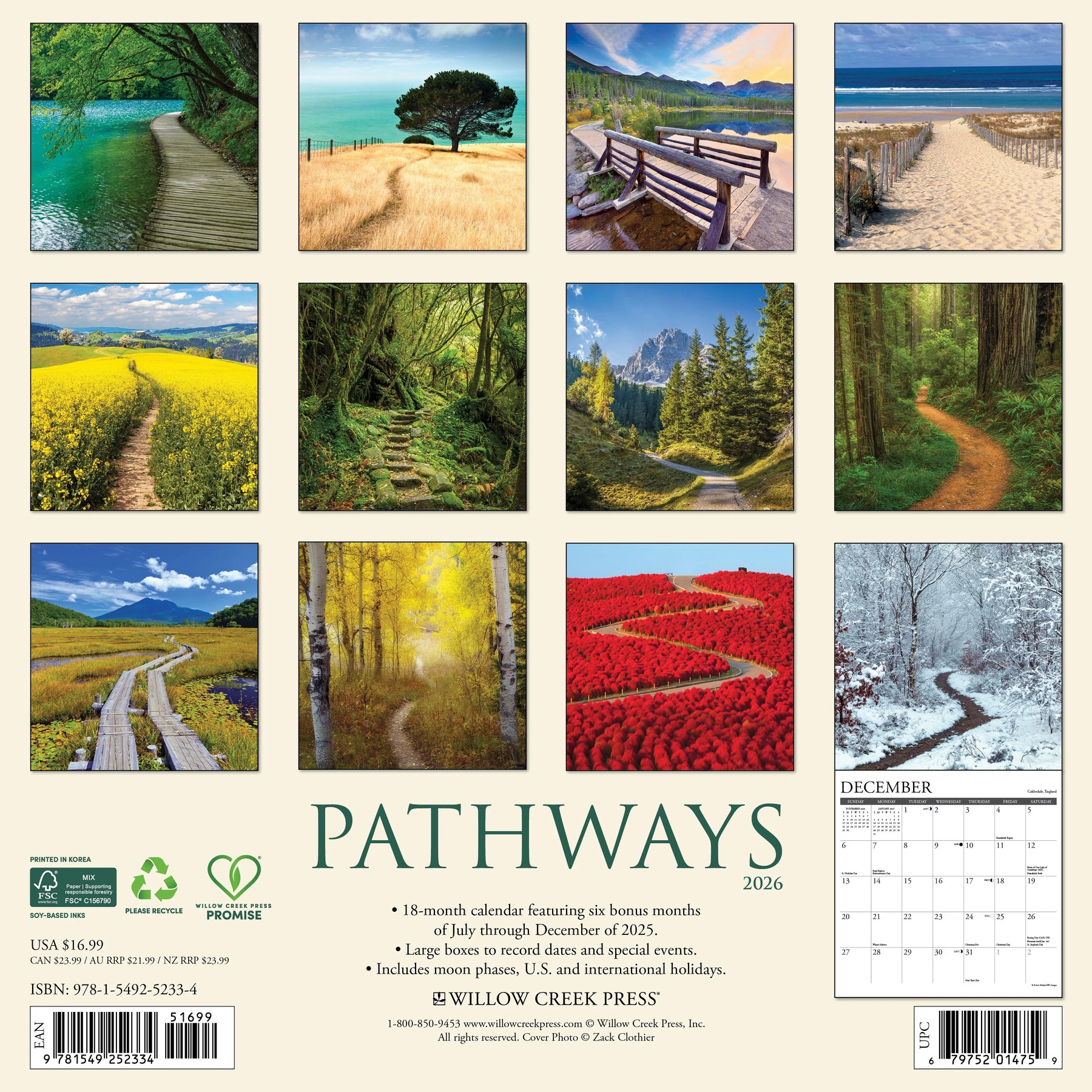 Willow Creek Press - 2026 Pathways Calendar