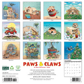 Willow Creek Press - 2026 Paws & Claws Calendar