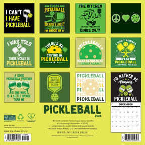 Willow Creek Press - 2026 Pickleball Calendar
