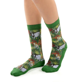 Good Luck Sock - Women's Floral Goats